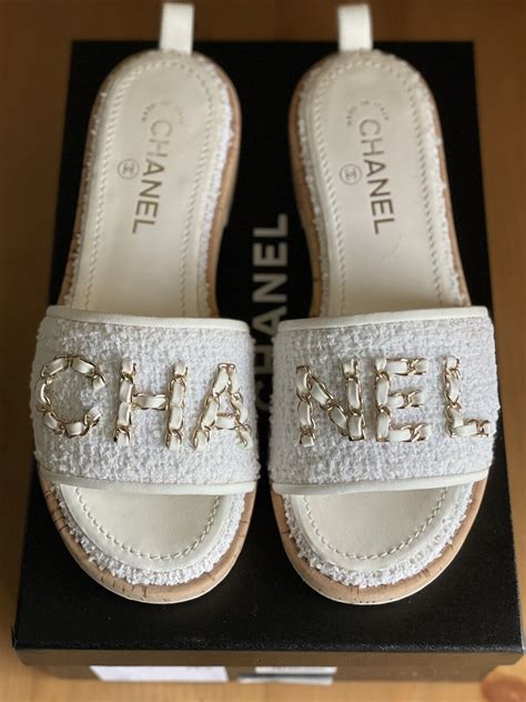 chanel nude sandals|Buy and Sell Chanel Slides & Sandals